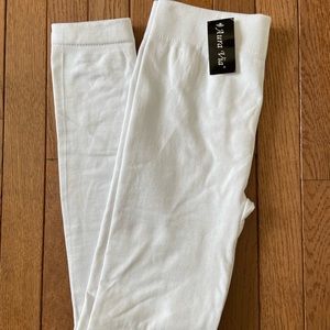 White Fleece Leggings